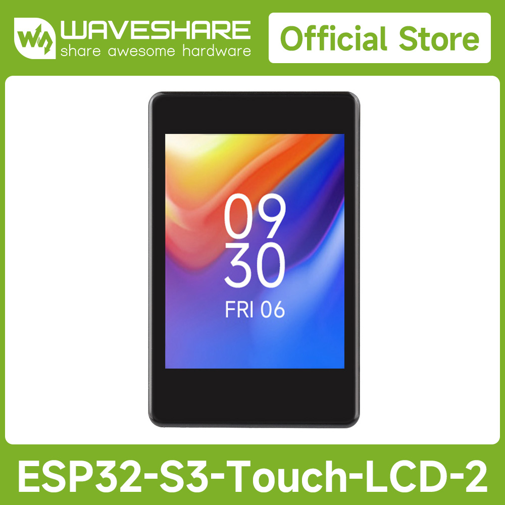 Esp32 S3 - Waveshare ESP32-S3 2 inch capacitief touchscreen-ontwikkelbord,