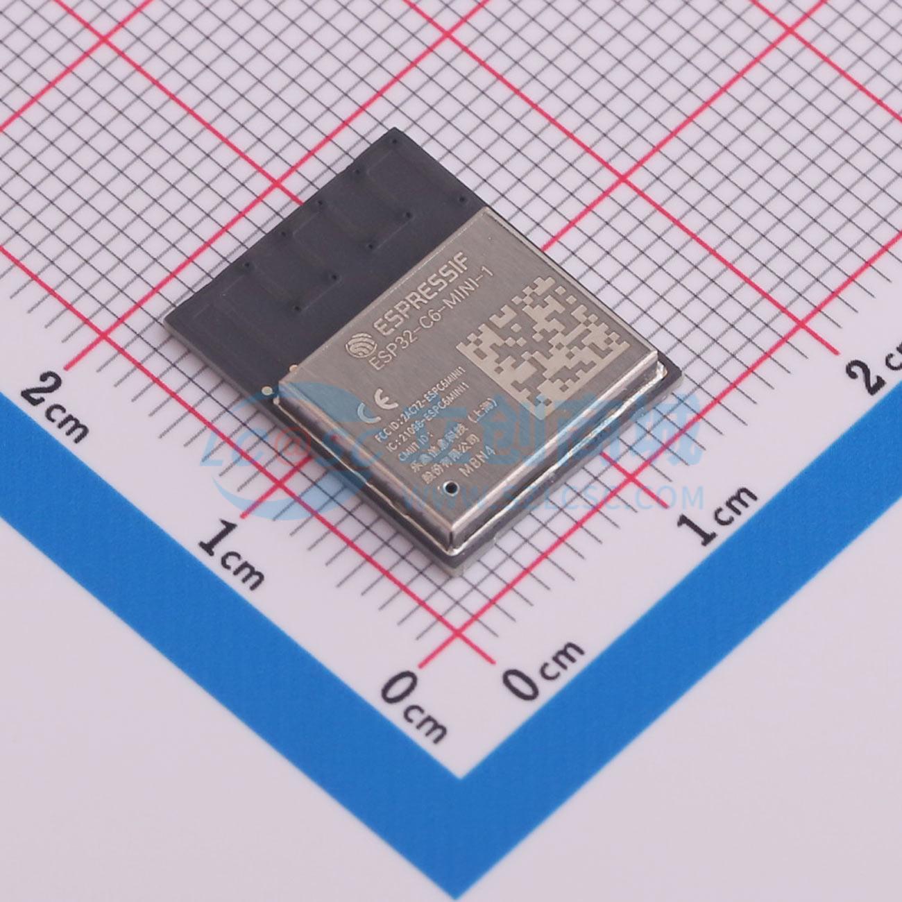 Esp32 C6 - 4 stks ESP32-C6-MINI-1-N4 SMD-53P ESP32-C6FH4 I2C