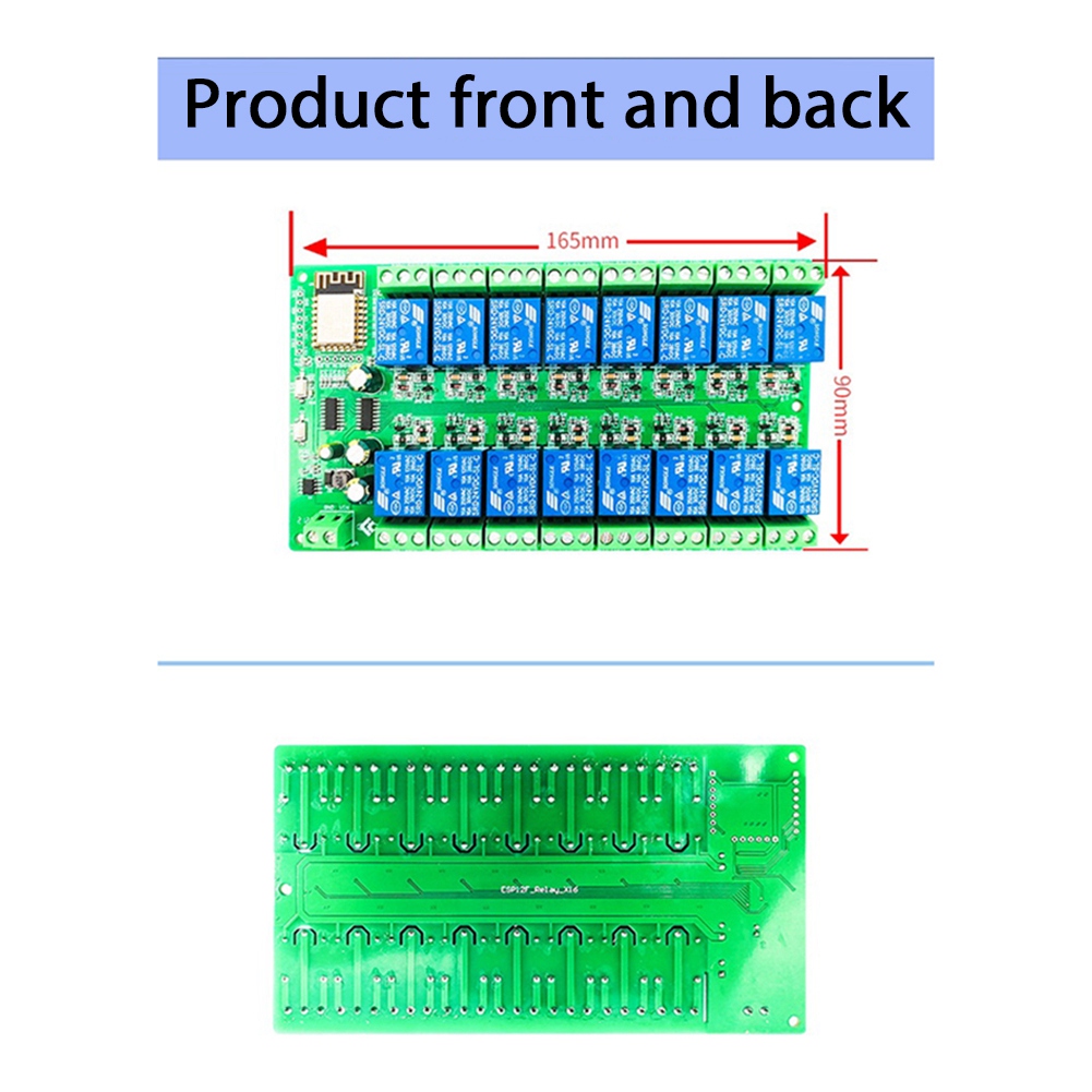 Esp8266 - B14C ESP8266 WIFI 16-kanaals relaismodule ESP-12F