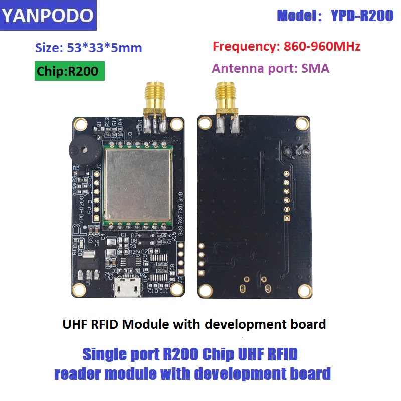 Esp32 Uart Module - R200 Chip UHF RFID-lezermodulebord met antenne