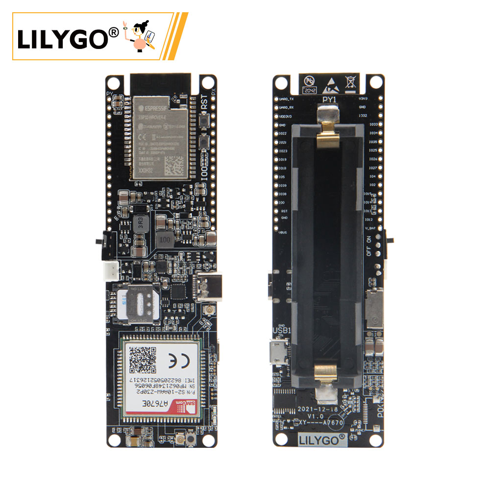 LILYGO® TTGO T-A7670G/E/SA R2  - Esp32 Wifi Bluetooth Module recensie en prijs