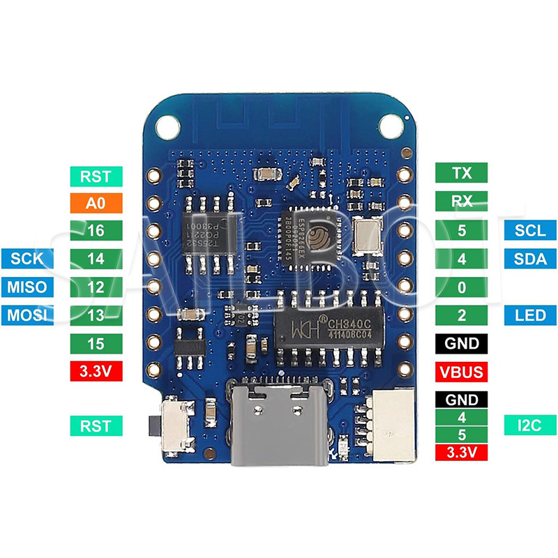 1-10PCS WeMos D1 Mini ESP8266  - Esp8266 Nodemcu recensie en prijs