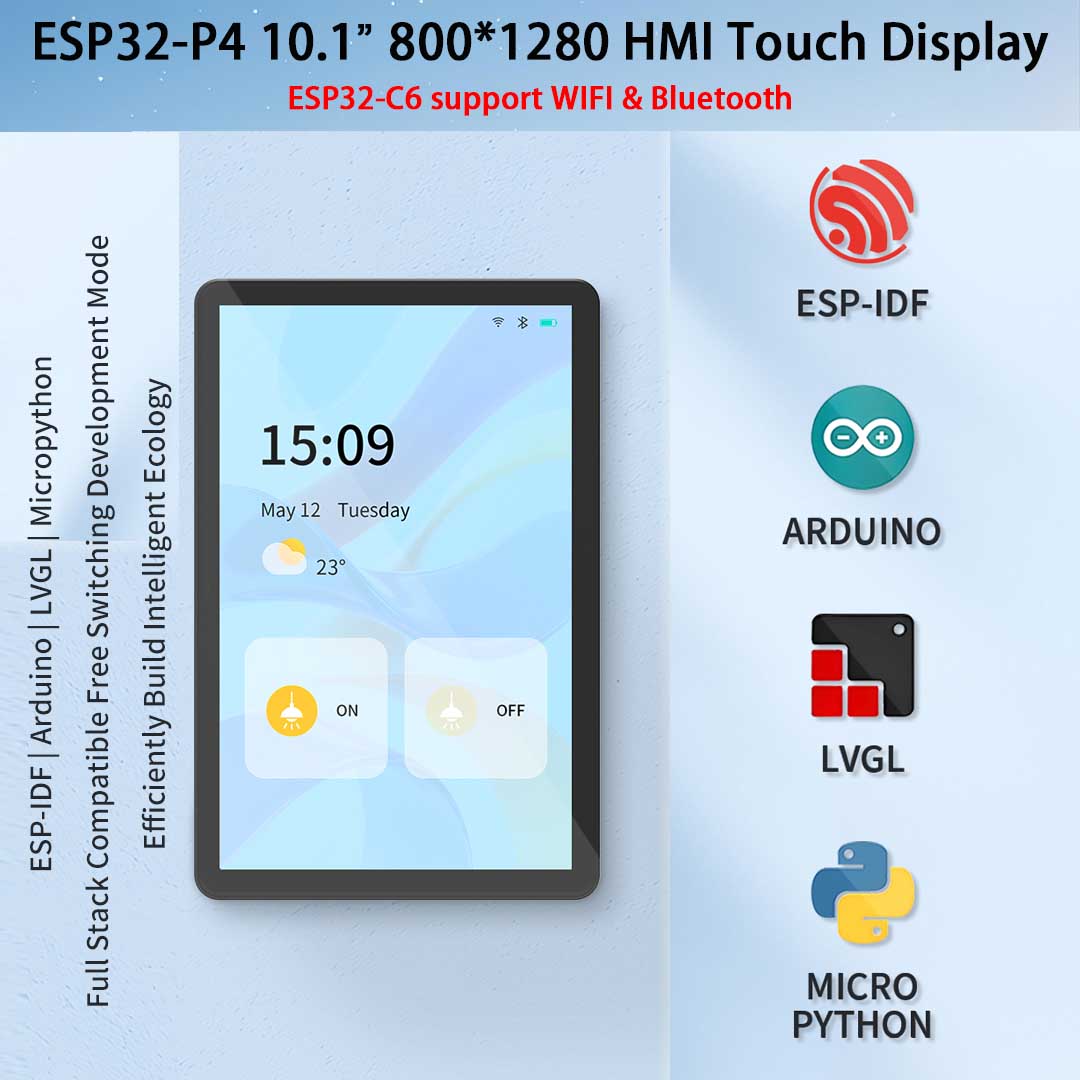 ESP32-P4 10.1 inch 800*1280 IP - Esp32 P4 recensie en prijs