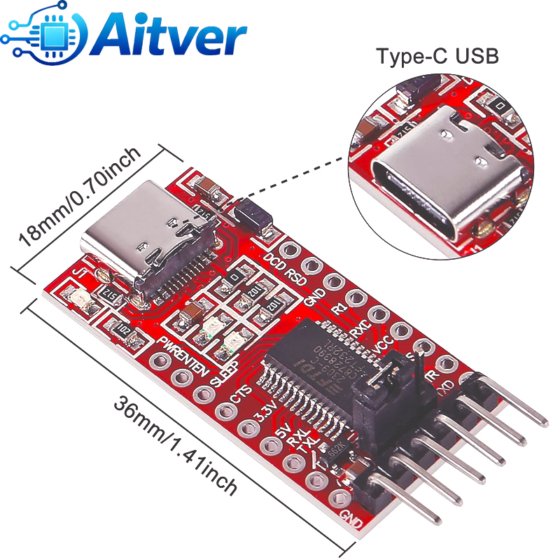 FT232RL CH340N Type C USB naar - Esp32 Uart Module recensie en prijs