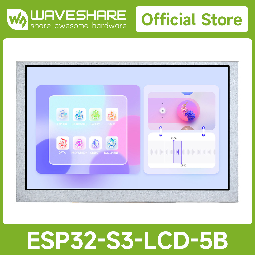 Waveshare ESP32-S3, 5 inch cap - Esp32 S3 recensie en prijs
