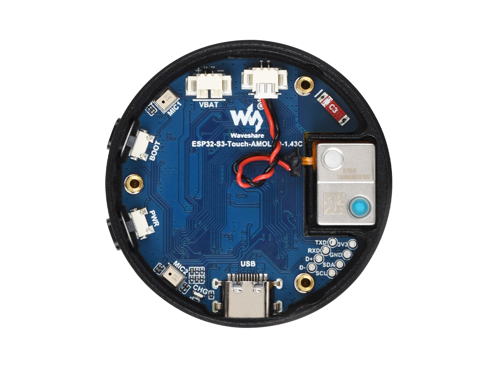 WaveshareESP32-S3 1,43 inch AM - Esp32 S3 recensie en prijs