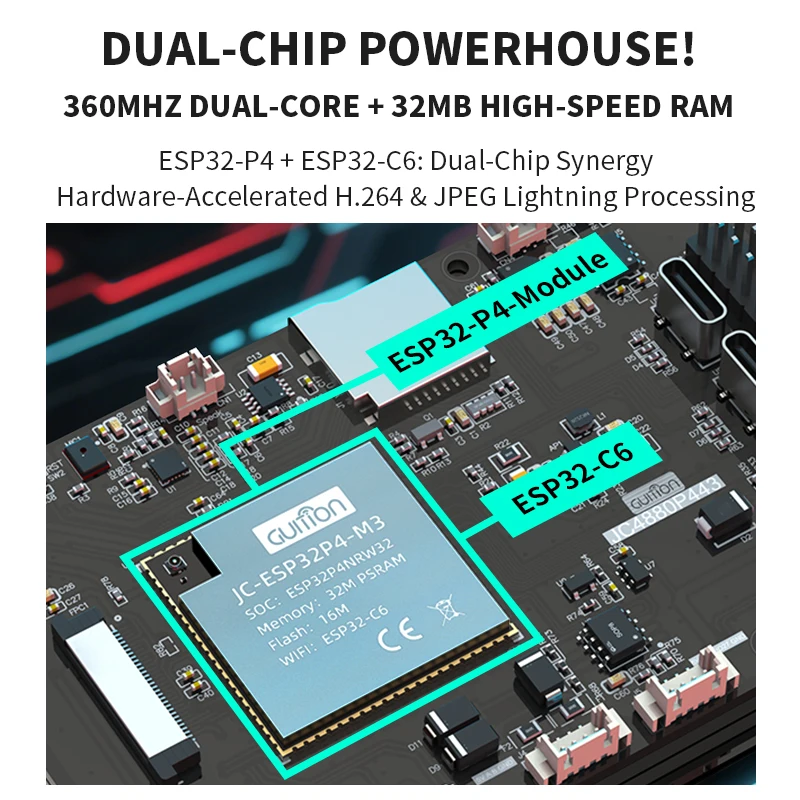 4,3 inch 480x800 IPS capacitie - Esp32 C6 recensie en prijs